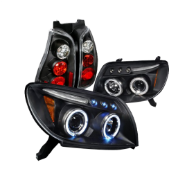 Toyota 4Runner Black Halo Projector Headlights, Altezza Tail Lights